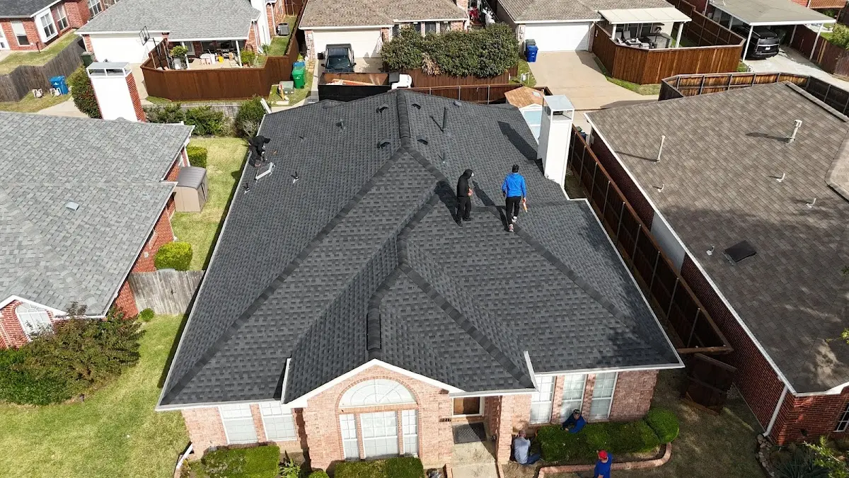 Commercial Roofing work in progress on a Southern Pines property
